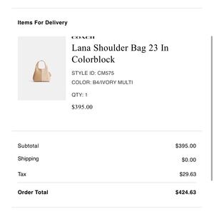 Coach Lana shoulder bag 23 color block